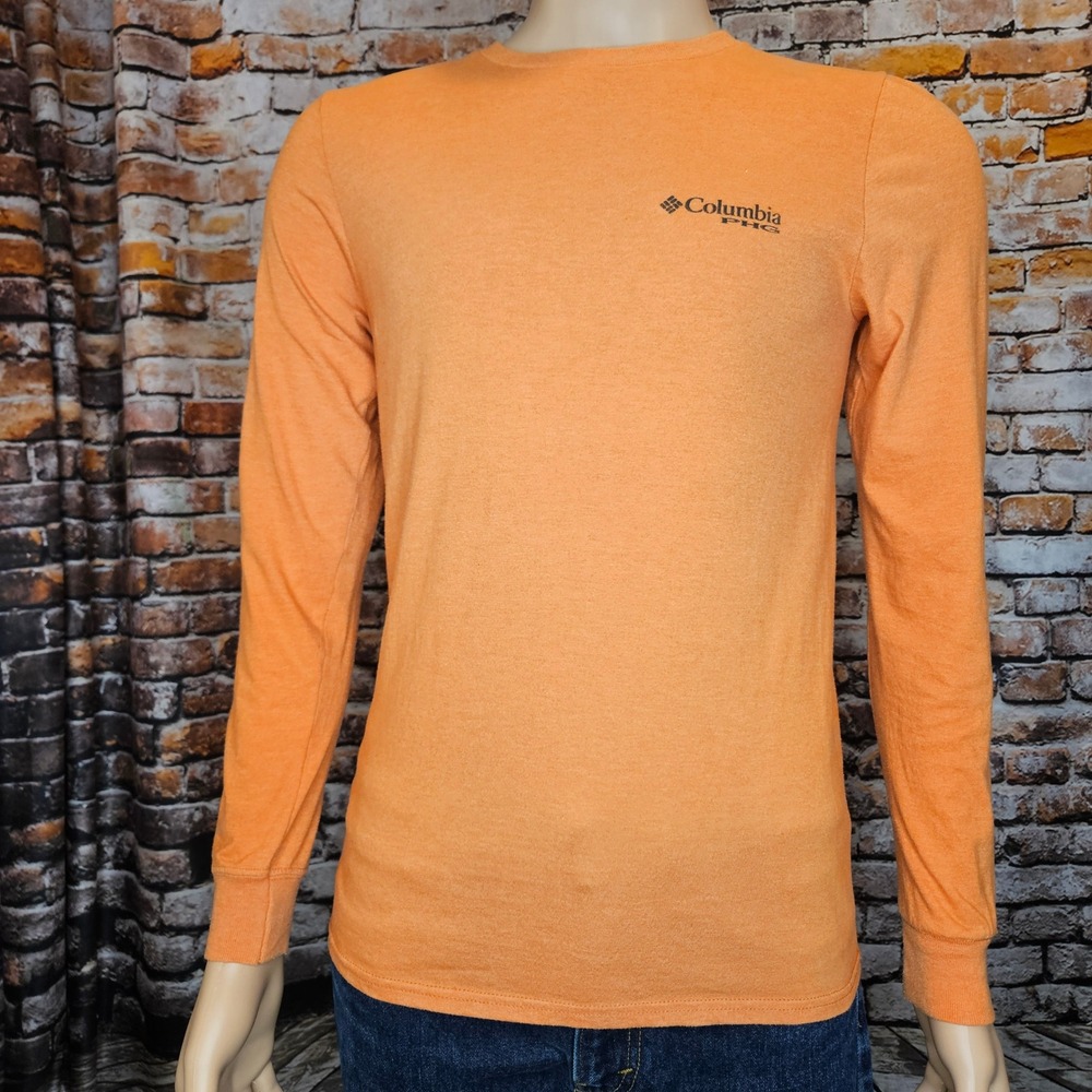 Columbia PHG Performance Hunting Gear Orange Long Sleeve Graphic T-Shirt Small